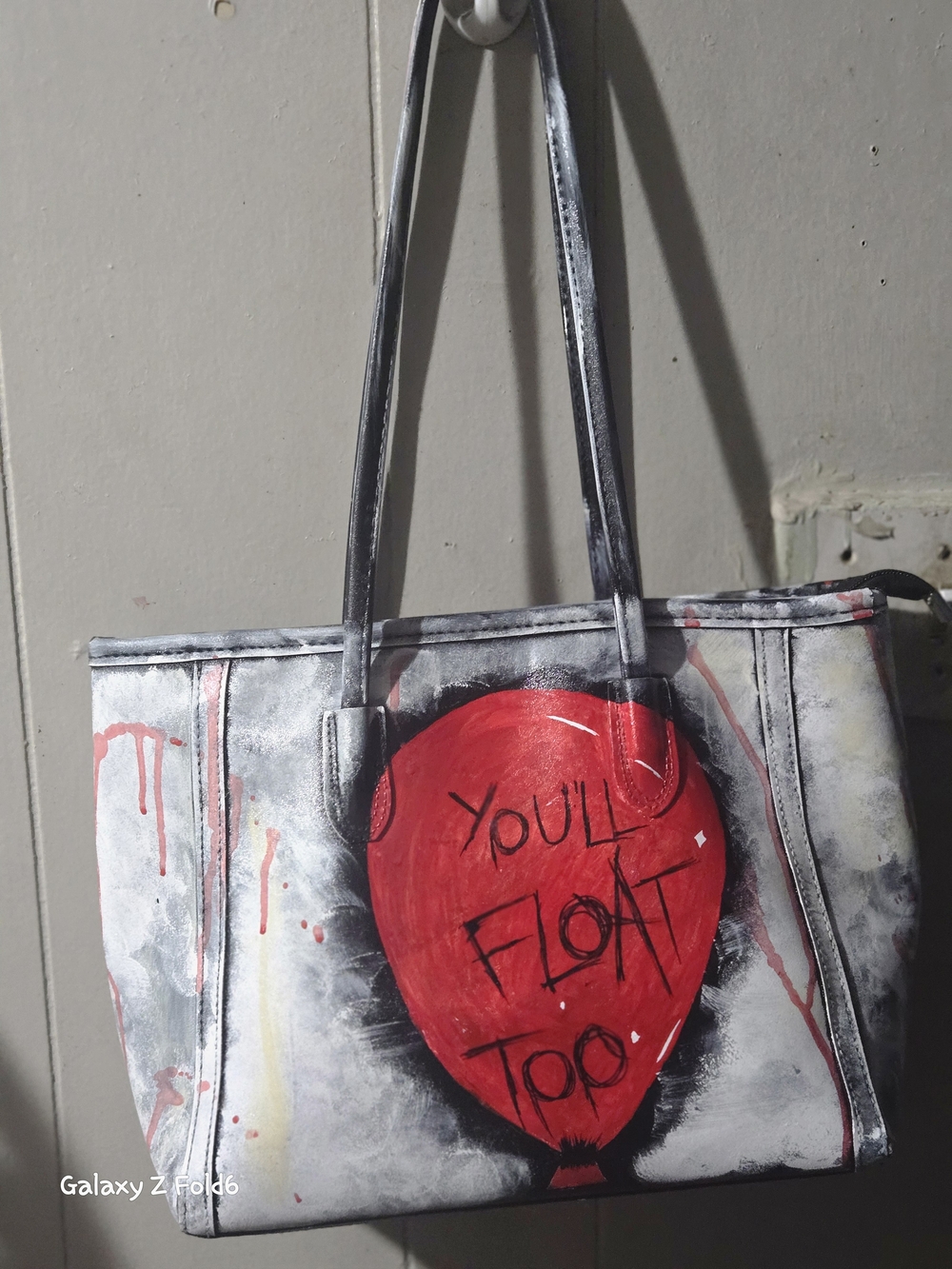 Pennywise Tote Bag with Red Balloon Graphic